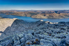 Sju søstre. Am Berg Skjerdingen. Blick nach Südosten