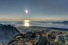 Sju søstre. Am Berg Skjerdingen. Blick nach Westen