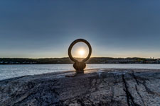 Larvik. Die sinkende Sonne
