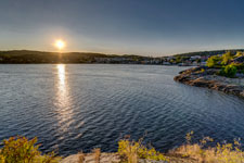 Halbinsel Tollerodden. Blick auf Larvik