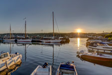 Larvik. Sonnenuntergang