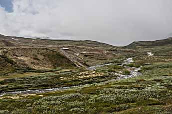 Dovrefjell. Fluss Kaldvella