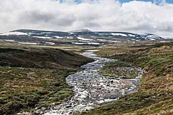 Dovrefjell. Fluss Stropla