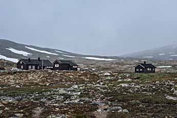 Dovrefjell. Touristenhütte Reinheim.