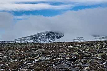 Dovrefjell. Berg Snøhetta.