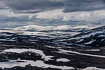 Dovrefjell. Ausblick vom Berg Vesl-Nystugguhøa
