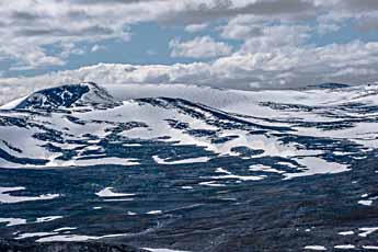 Dovrefjell. Ausblick vom Berg Vesl-Nystugguhøa