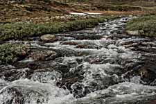 Dovrefjell. Fluss Kaldvella