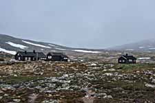 Dovrefjell. Touristenhütte Reinheim.