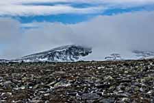 Dovrefjell. Berg Snøhetta.