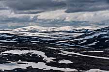 Dovrefjell. Ausblick vom Berg Vesl-Nystugguhøa