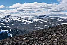 Dovrefjell. Ausblick vom Berg Vesl-Nystugguhøa