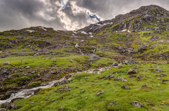 zum Berg Møysalen. Berge