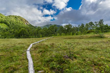 Insel Hinnøya. Zum Berg Møysalen