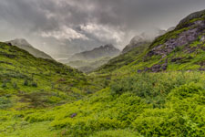 Forkledalen. Blick zum Tal