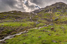 zum Berg Møysalen. Berge