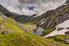 zum Berg Møysalen. Am Memurskaret