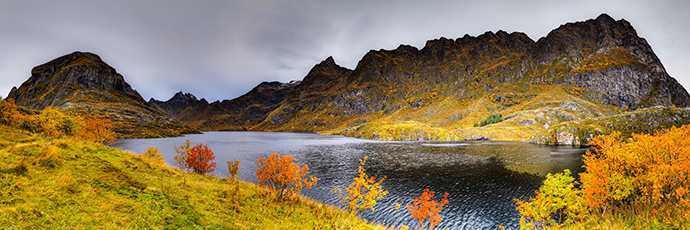 Ågvatnet. Insel Moskenesøya