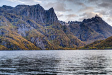 Sløverfjord. Insel Austvågøya