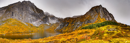 Hamnøyvatnet. Insel Moskenesøya