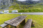 Lofoten. Flakstad. Eine Möwe