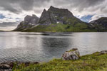 Moskenesøya. Zum Berg Hermannsdalstinden. Forsfjord