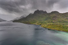 Lofoten. Raftsund und Berge