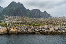 Lofoten. Svolvær. Trockengestelle
