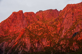 Berge im Abendlicht