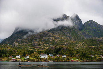 Raftsund. Siedlung Hanøyvika