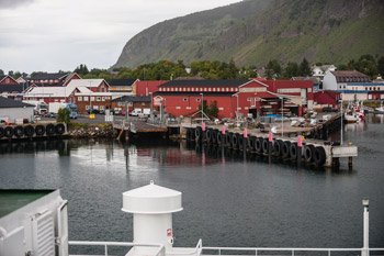 Vesterålen. Hafen Melbu. Anlegestelle