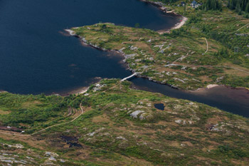 Lofoten. Insel Austvågøya. Svolvær Berge. Berg Blatinden