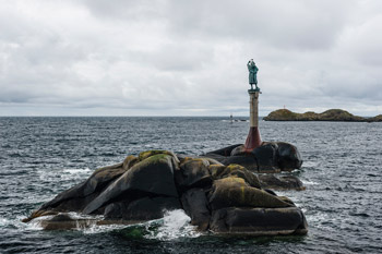Lofoten. Insel Austvågøya. Stadt Svolvær. Fiskarkona