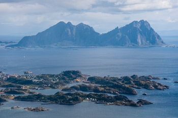 Lofoten. Insel Austvågøya. Berg Glomtinden