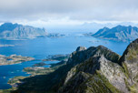 Lofoten. Insel Austvågøya. Svolvær Berge. Berg Blatinden
