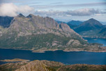 Lofoten. Insel Austvågøya. Svolvær Berge. Berg Blatinden