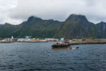 Lofoten. Insel Austvågøya. Stadt Svolvær. Hafen