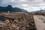 Lofoten. Insel Austvågøya. Kabelvåg. Mole