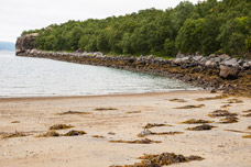 Sløverfjorden. Sandufer