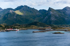 Lofoten. Gimsøystraumen Brücke