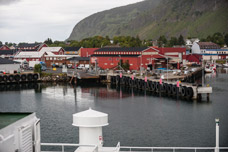 Vesterålen. Hafen Melbu. Anlegestelle