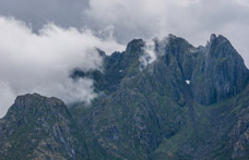 Insel Hinnøya. Berge