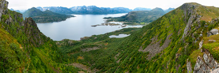 Insel Hinnøya. Aussichtspunkt Pundslett