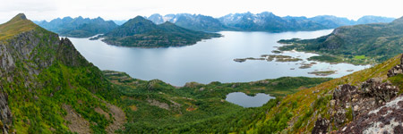 Insel Hinnøya. Aussichtspunkt Pundslett