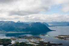 Lofoten. Insel Austvågøya. Sunnlandsfjorden