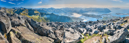 Lofoten. Insel Austvågøya. Berg Mathmora