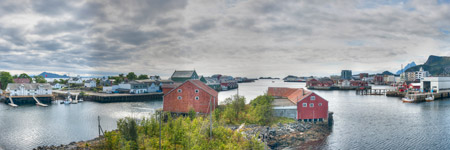 Lofoten. Insel Austvågøya. Hafen von Svolvær