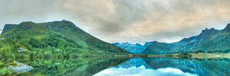 Lofoten. Insel Austvågøya. Svolvær. See Litl-Kongsvatnet