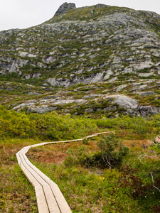 Lofoten. Insel Austvågøya. Svolvær. Planken