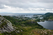 Lofoten. Insel Austvågøya. Svolvær Berge. Zum Berg Tuva